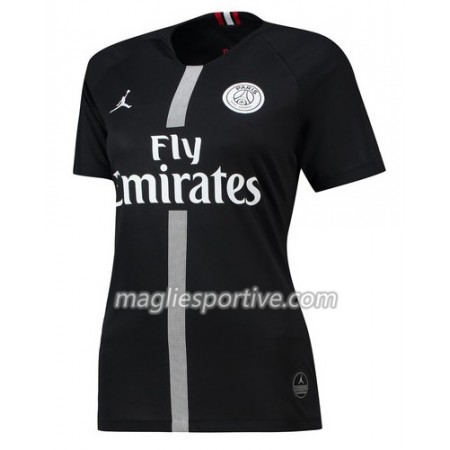 Completo Calcio Paris Saint Germain Jordan Nero Donna Divisa Terza 2018/2019